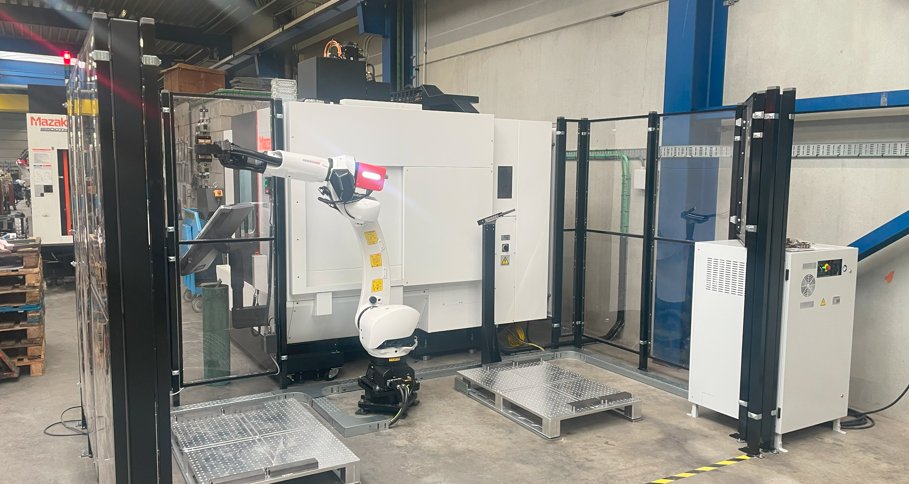 Pallet-Load Mill + Flipover Unit + MAzak CV5-500