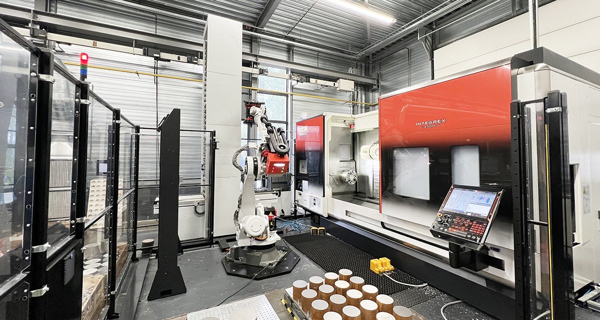 RoboJob Tower + Mazak Integrex i