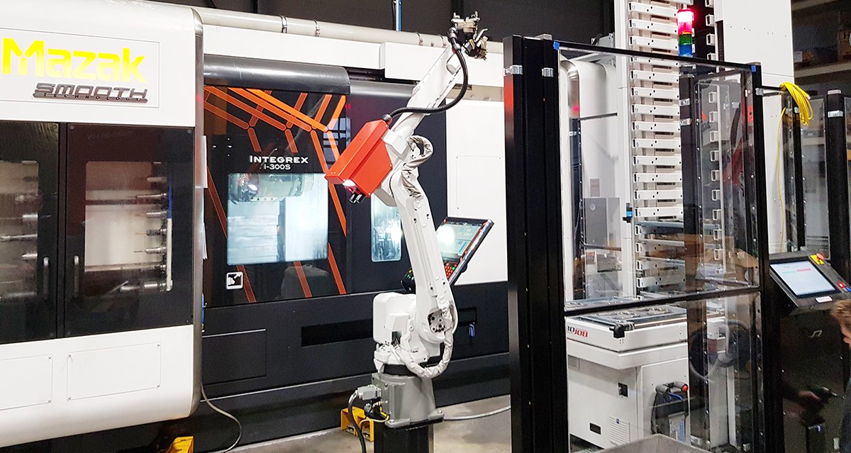 RoboJob Tower + Mazak Integrex i