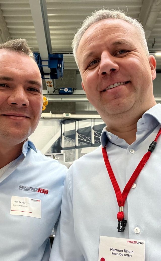 Yoeri De Roovere and Norman Rhein from RoboJob GmbH